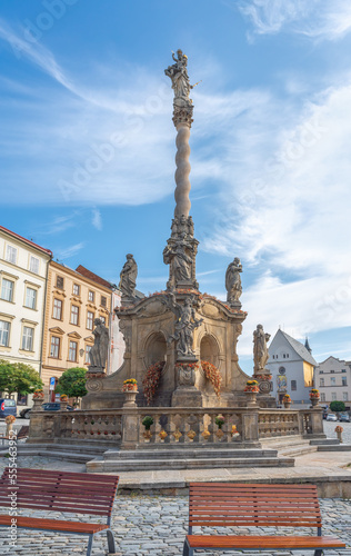 Marian Plague Column at Lower Square - Olomouc, Czech Republic © diegograndi