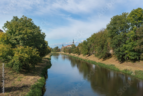 Morava River and Hradisko Monastery - Olomouc  Czech Republic