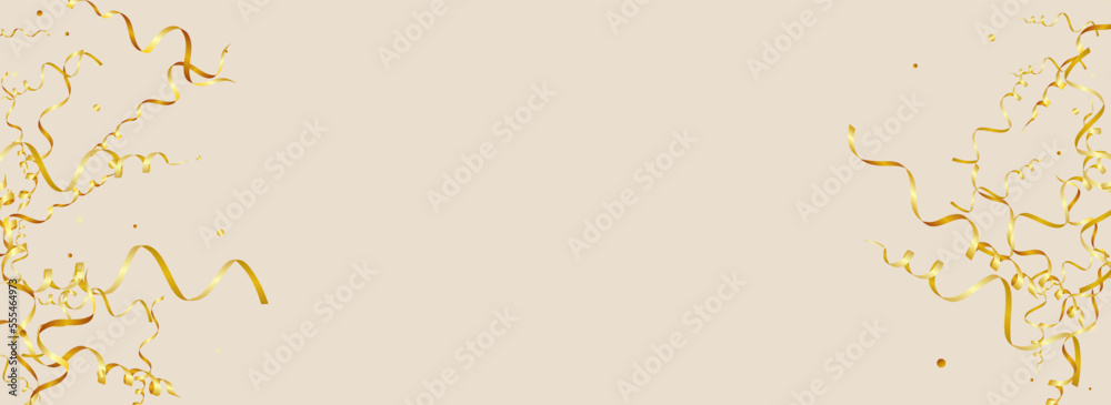 Obraz premium Chic Star Falling Vector Panoramic Pink