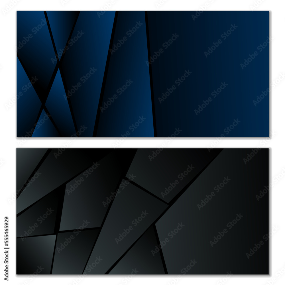 Abstract polygonal pattern. Set of two dark gradient polygonal backgrounds. Background design, cover, postcard, banner, wallpaper Abstract polygonal pattern. Set of two dark gradient polygonal backgrounds. Background design, cover, postcard, banner, wallpaper