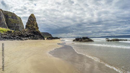 Downhill Beach in Northern Ireland; Castlerock, County Londonderry, Ireland photo