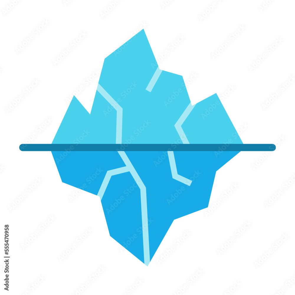 Iceberg Flat Icon Iceberg Flat Icon