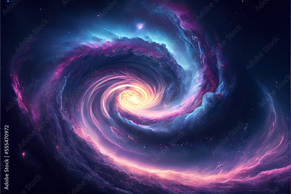 Galaxie En Spirale Lumineuse Dans Le Cosmos Stock Illustration Adobe Galaxie En Spirale Lumineuse Dans Le Cosmos Stock Illustration Adobe
