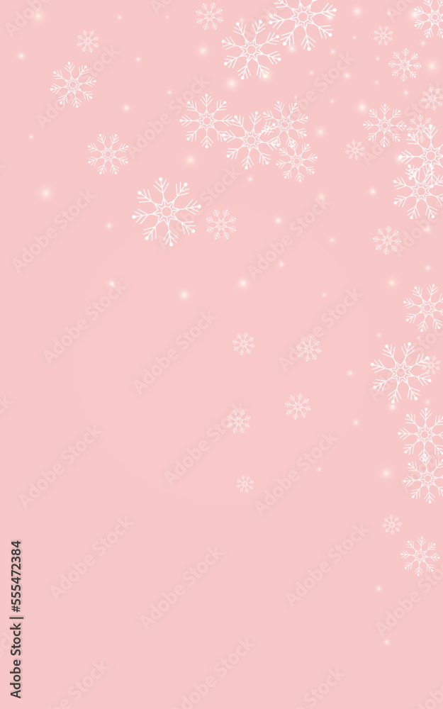 Golden Snowfall Vector Pink Background. Abstract Golden Snowfall Vector Pink Background. Abstract