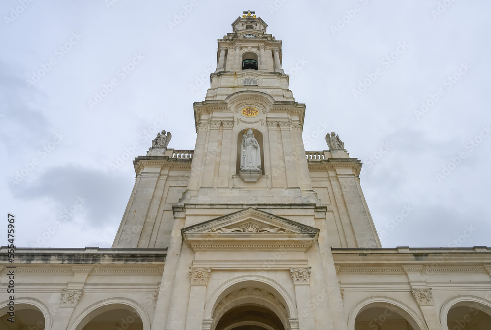 Front facade of a church building; Ourem Municipality, Santarem District, Portugal Front facade of a church building; Ourem Municipality, Santarem District, Portugal