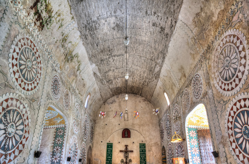 Interior, Ex-Convent of Santo Domingo, founded in 1646; Uayma, Yucatan, Mexico photo