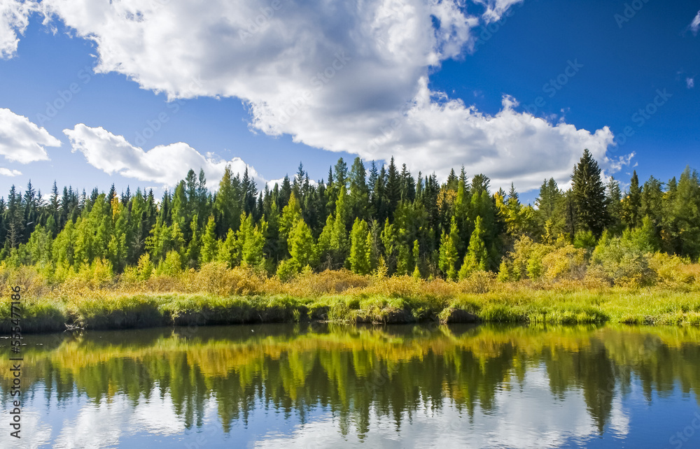 Pond in autumn, Prince Albert National Park; Saskatchewan, Canada Pond in autumn, Prince Albert National Park; Saskatchewan, Canada