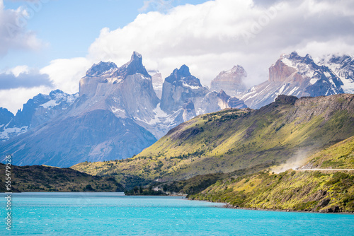 amazing landscape of torres del paine national park, chile