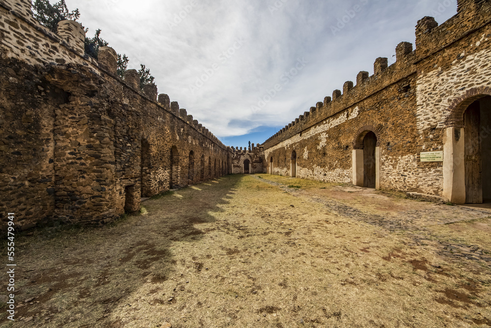 Stables and Bakaffa's Palace, Fasil Ghebbi (Royal Enclosure); Gondar, Amhara Region, Ethiopia Stables and Bakaffa's Palace, Fasil Ghebbi (Royal Enclosure); Gondar, Amhara Region, Ethiopia