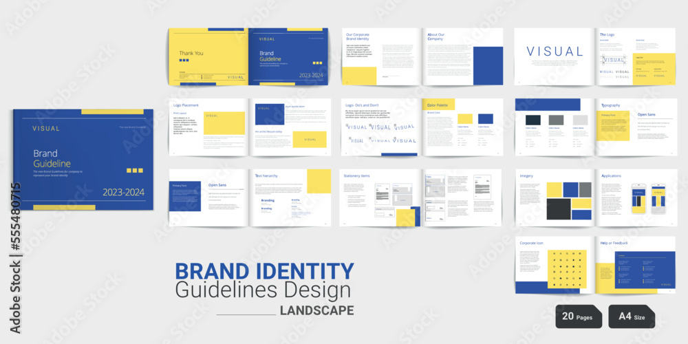 Minimalist Brand Identity Guidelines Landscape Brand Guidelines Design