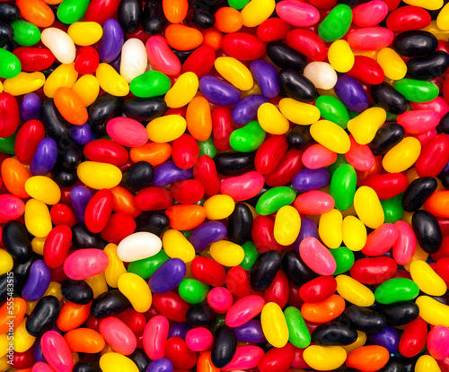 Colourful jellybeans photo