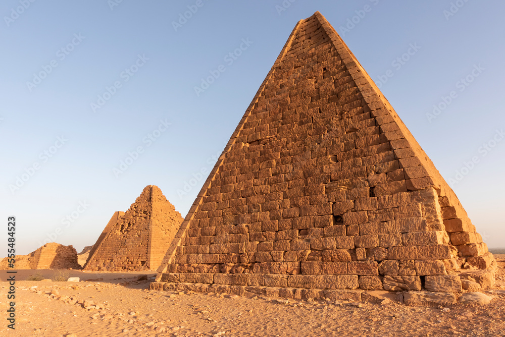 Field of Kushite royal pyramids, Mount Jebel Barkal; Karima, Northern State, Sudan Field of Kushite royal pyramids, Mount Jebel Barkal; Karima, Northern State, Sudan