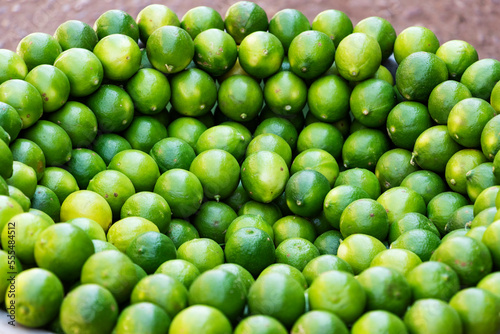 Limes on display at the Omdurman Market; Omdurman, Khartoum, Sudan photo