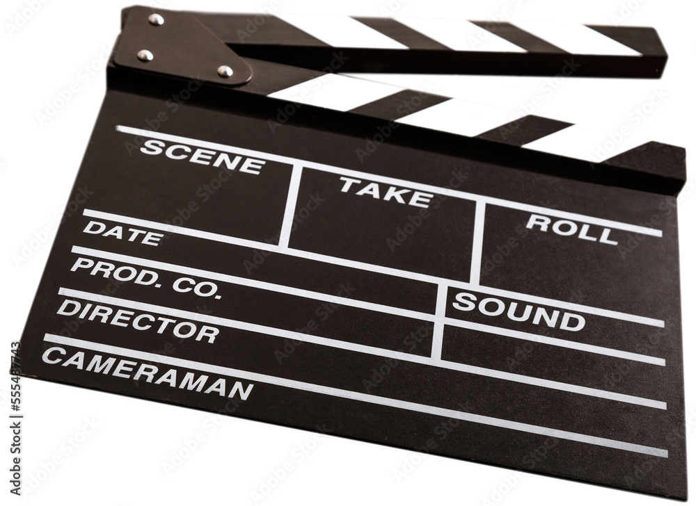 Naklejka premium Movie or film production clapper board