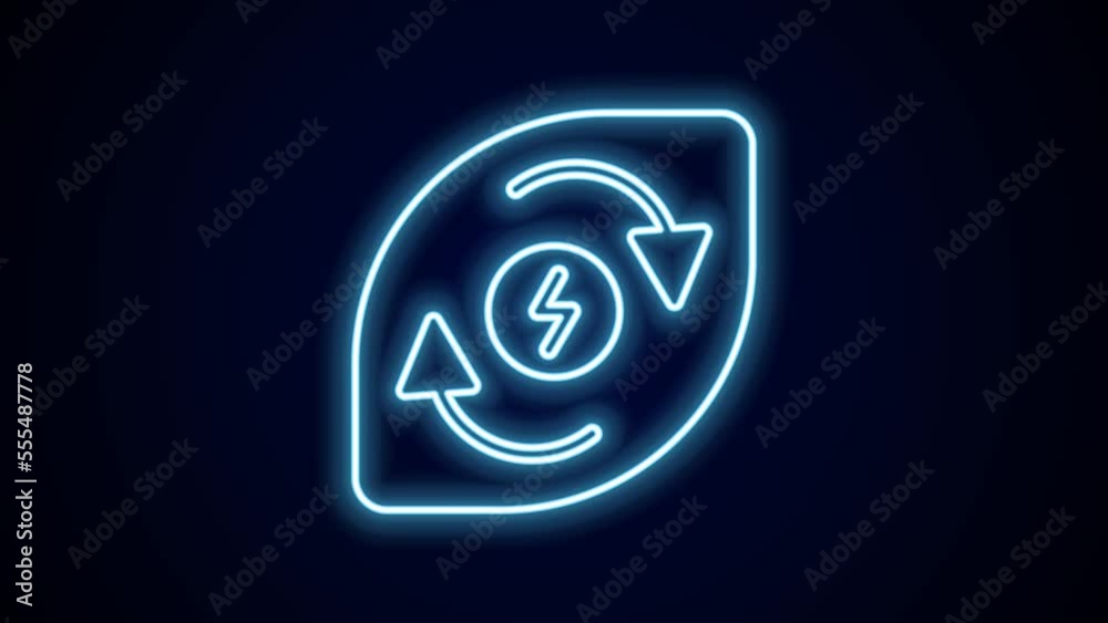 Glowing neon line Water energy icon isolated on black background. Ecology concept with water droplet. Alternative energy concept. 4K Video motion graphic animation Glowing neon line Water energy icon isolated on black background. Ecology concept with water droplet. Alternative energy concept. 4K Video motion graphic animation