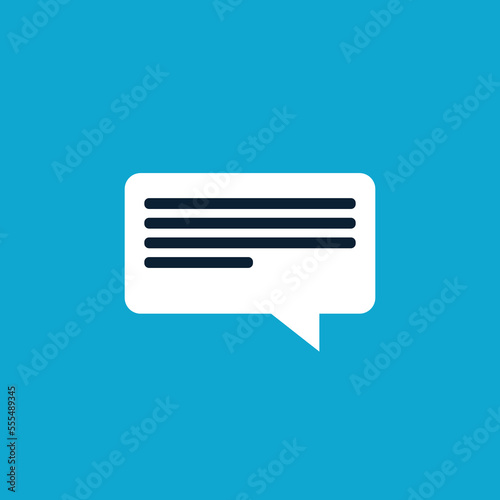 Vector illustration of message icon.