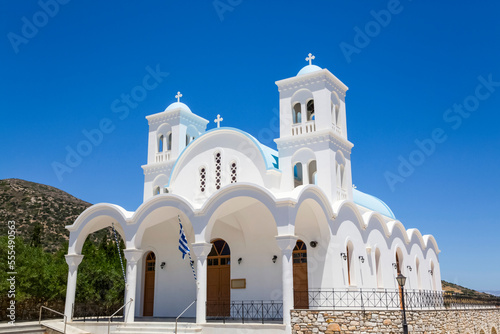 Church of Aspro Horio; Drios Village, Paros Island, Cyclades, Greece photo