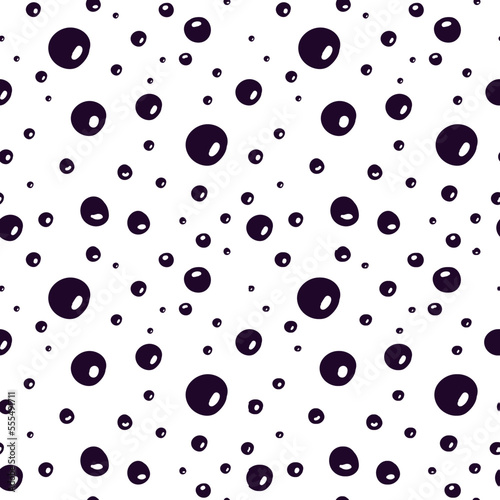 Seamless pattern with bubbles. Water bubbles pattern. Vector illustration