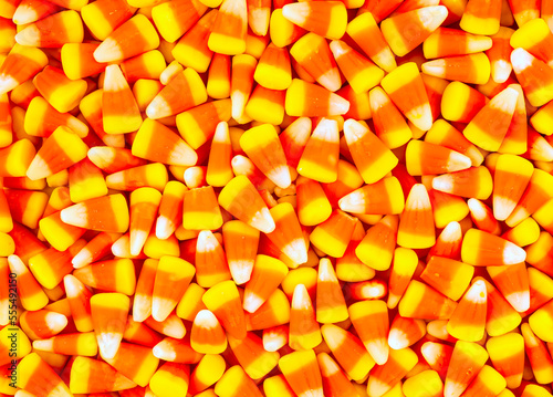 Many pieces of candy corn; Studio