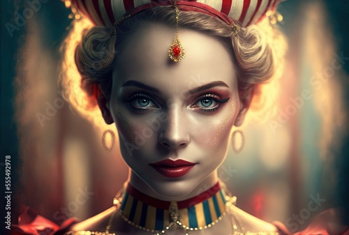 Circus Ringleader. Generative AI, non-existent person.