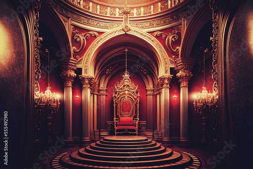 Royal Throne - Generative AI photo
