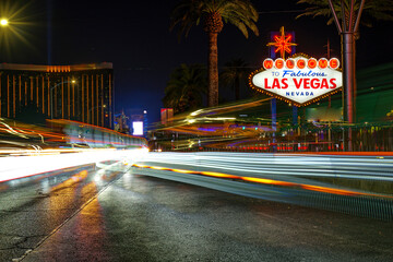 Keuken achterwand Las Vegas Iconisch Welcome to Las Vegas bord  © John