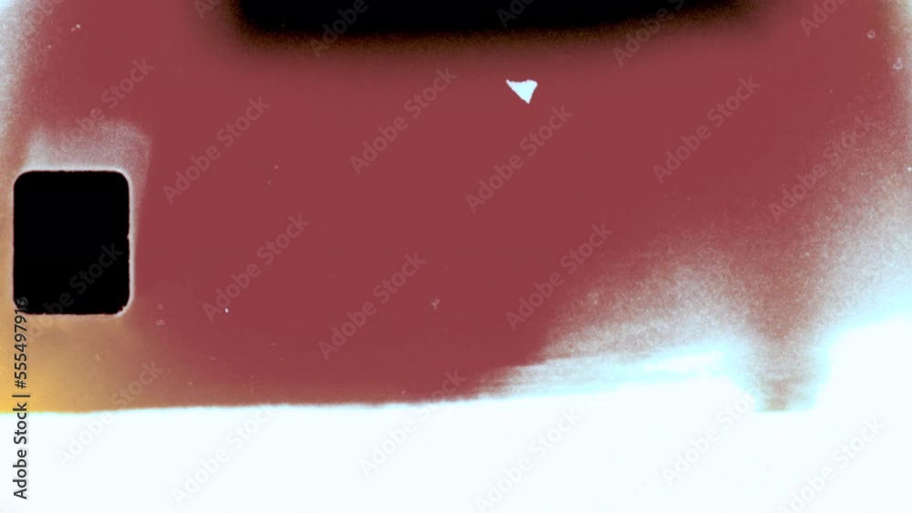 Super 8mm Vintage Film leader with textures and grain