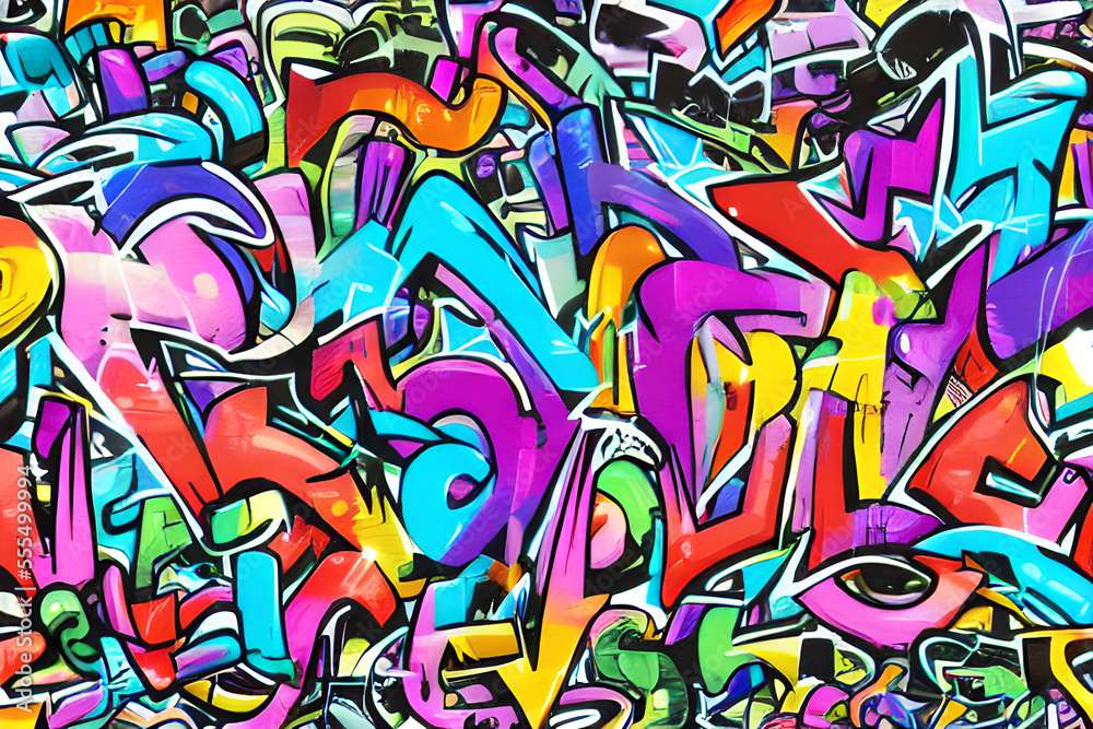 Graffiti Background, Graffiti art, Abstract Graffiti background
