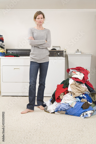 Woman Doing the Laundry