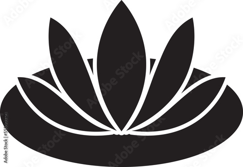 Wallpaper Mural Logo with stylized lotus flower. Torontodigital.ca