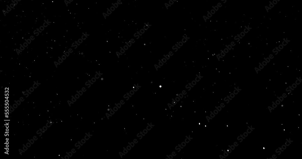 Natural Organic Dust Particles Floating On Black Background. Dynamic Dust Particles Randomly Float In Space. Shimmering Glittering Dust Particles With Bokeh. Slow motion on Black Background. Natural Organic Dust Particles Floating On Black Background. Dynamic Dust Particles Randomly Float In Space. Shimmering Glittering Dust Particles With Bokeh. Slow motion on Black Background.