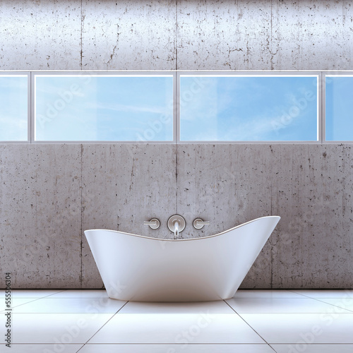 3D-Illustration of Bathtub photo