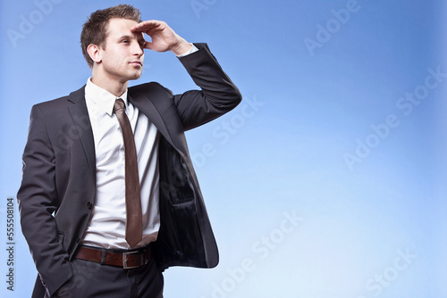 Businessman Looking into the Distance