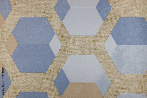 Wallcovering background pattern with geometric ornament. Seamless pattern, texture