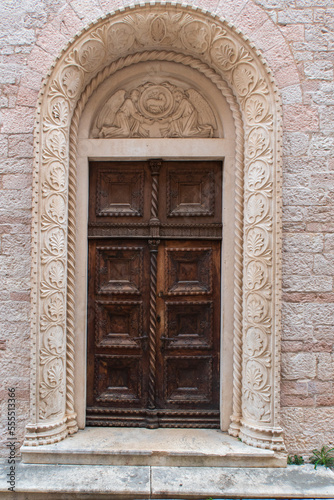 Old medieval wooden door in Montenegro © Chris