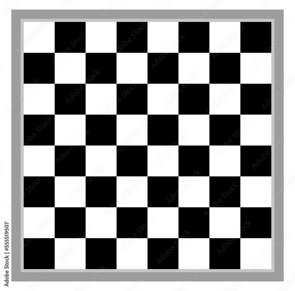 Obraz premium Traditional draughts checkers game board or chess board vector illustration 