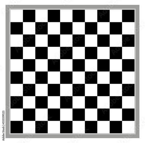 International draughts game board vector illustration 