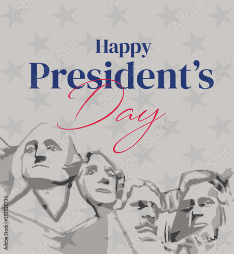 President's Day Background Design. Banner, Poster, Greeting Card. Vector Illustration