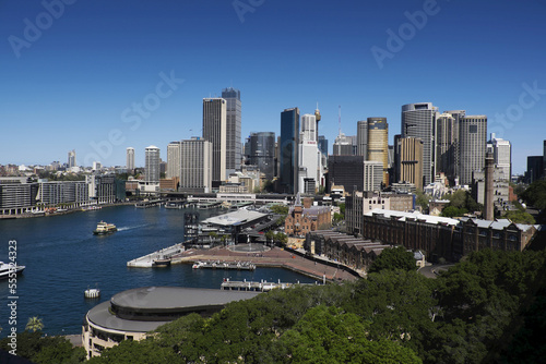 Overview of Circular Quay and skyline of Sydney, Australia photo