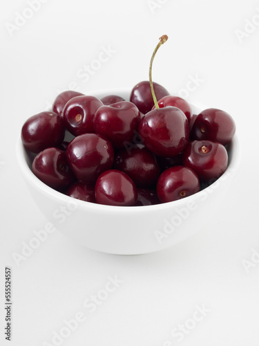 Bowl of Bing Cherries photo