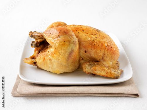 Roast Chicken on Platter photo