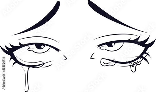 Anime eyes, anime girl eyes, anime style eyes PNG