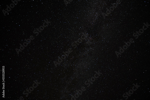 night starry sky with milky way photo