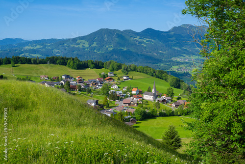 Village of Gurtis, Walgau Valley, in the State of Vorarlberg, Austria