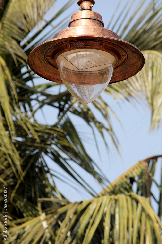A Lamp post on the Roadside, Badami.