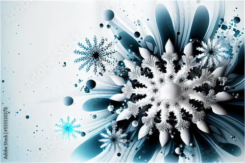 cold winter background with...