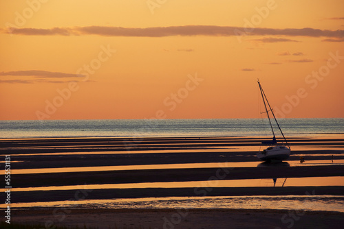 Sail Boat, First Encounter Beach, Eastham, Cape Cod, Massachusetts, USA