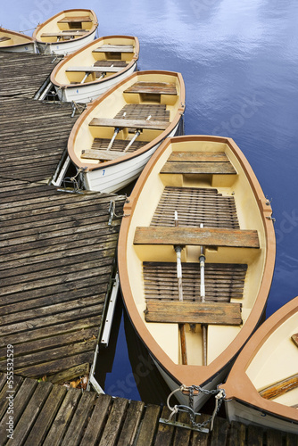 Boats, Chateau de Chambord, Loir-et-Cher, Loire Valley, France