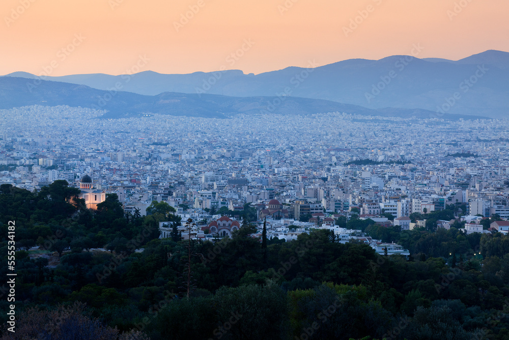 Overview of Athens, Attica, Greece Overview of Athens, Attica, Greece