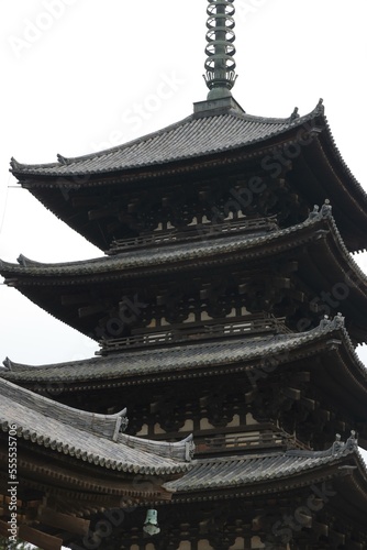 Nara Kofuku-ji Temple's five-storied pagoda photo